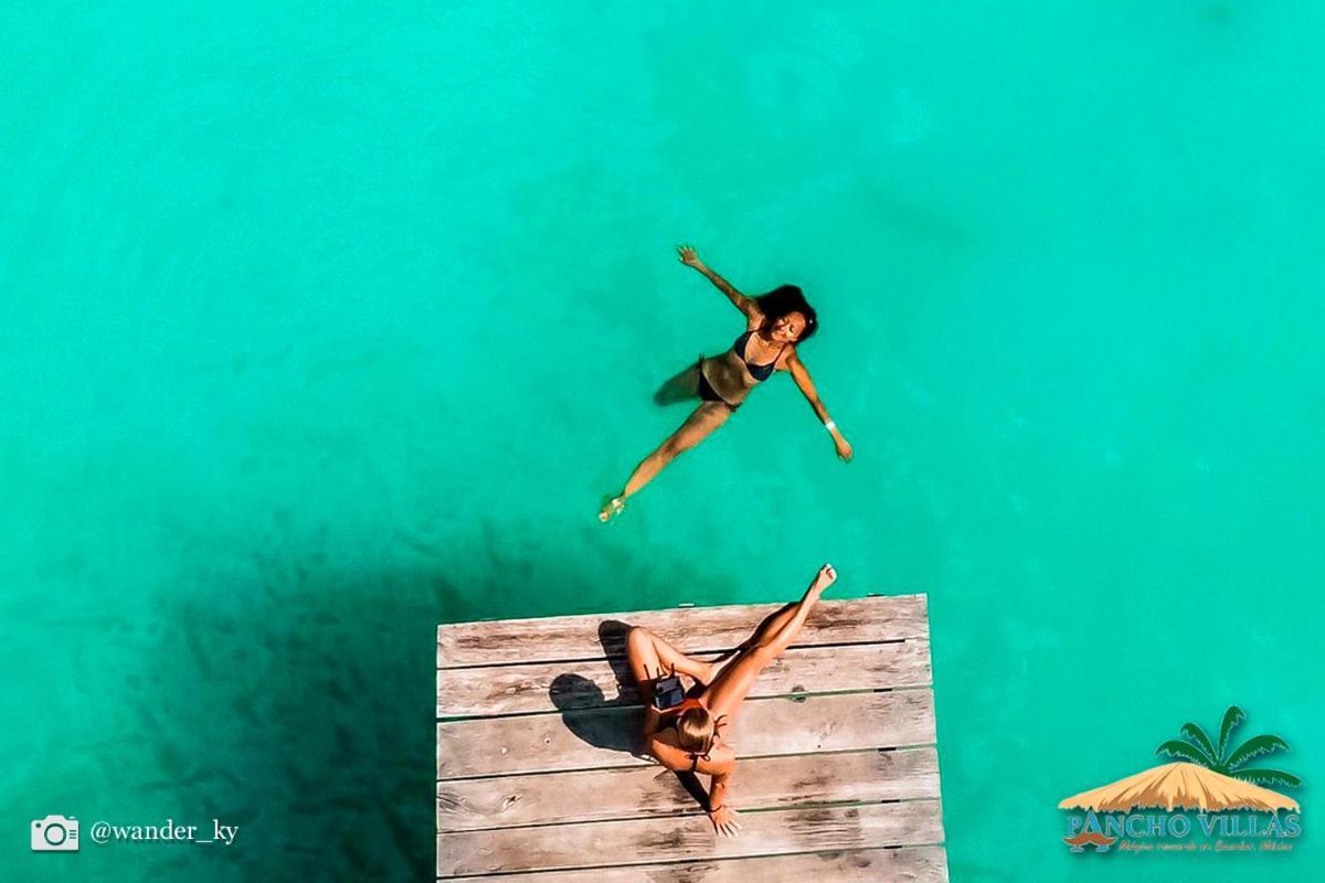 Hotel Pancho Villas Bacalar - Free Bikes And Paddles Kültér fotó